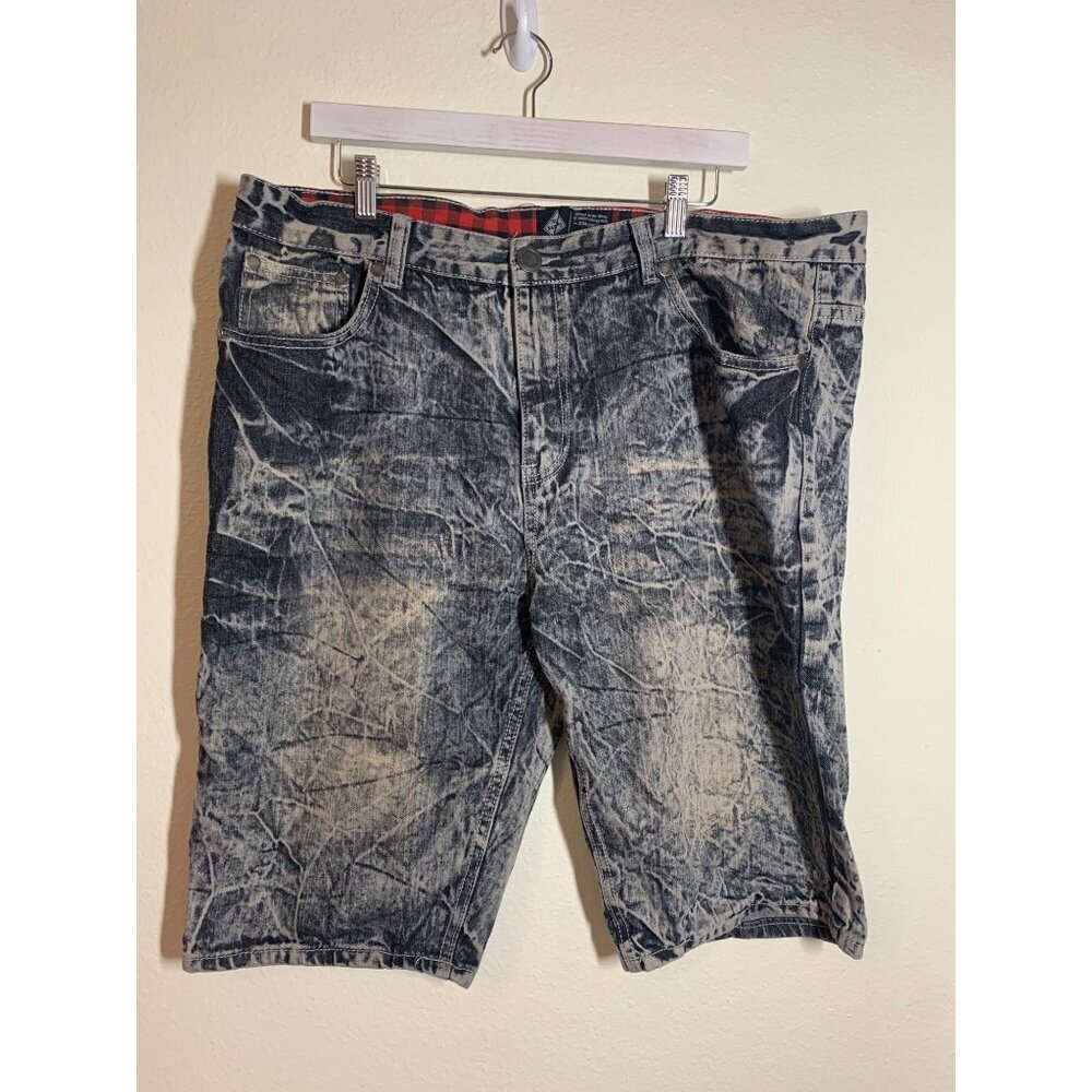 Road Narrows Denim Shorts Acid Wash Retro Skater Casual Street Y2K Men's Size 40